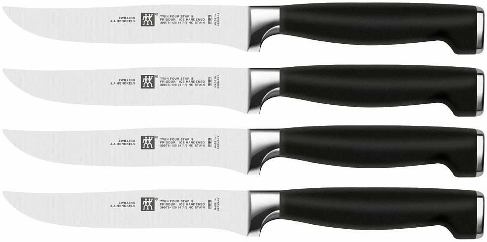 Zwilling J.A. Henckels TWIN Four Star II 4 Steak Knife Set 2 Zwilling J.A. Henckels TWIN Four Star II 4 Steak Knife Set